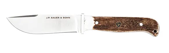 Begrenztes Angebot Sauer Jagdnicker Hirschhorn Klingenlänge 12,5cm - D2-Stahl